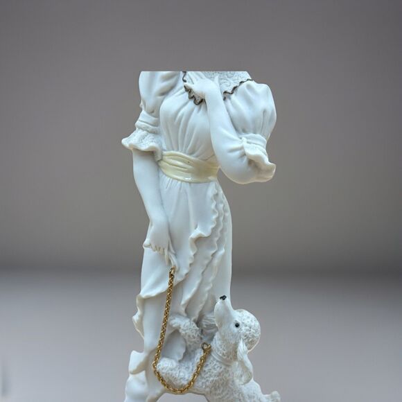 Giuseppe Armani "Dear Friends" Figurine Florence Lady with Poodle & Gold 1994 - Picture 7 of 11